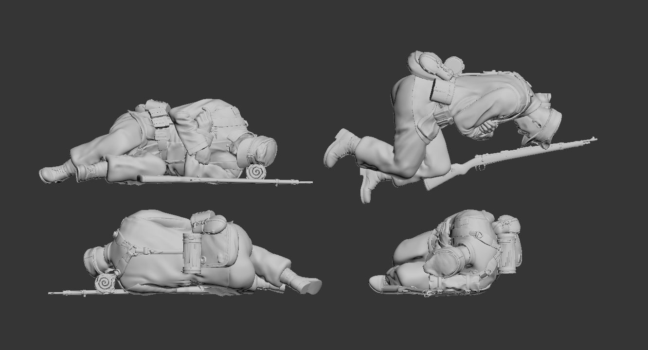 German soldier 3D print model_28