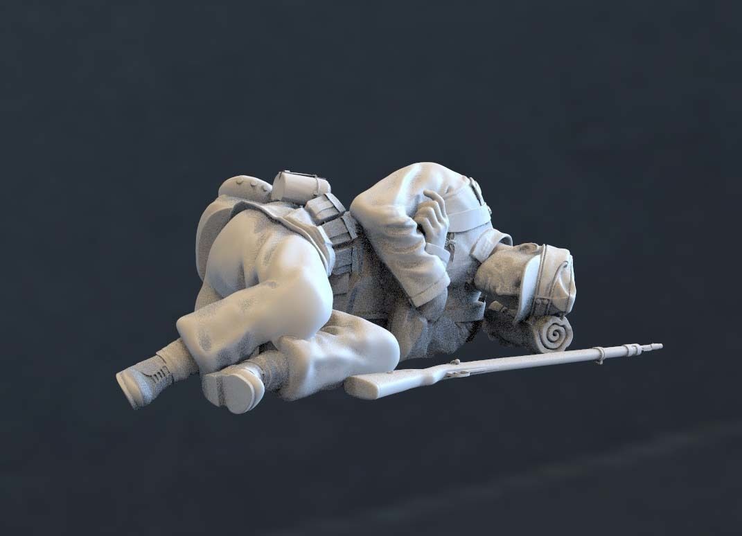German soldier 3D print model_35