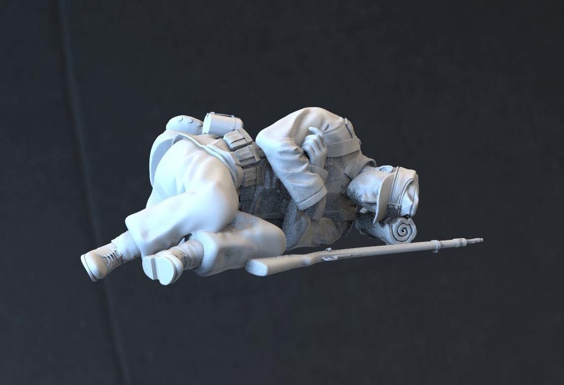 German soldier 3D print model_21
