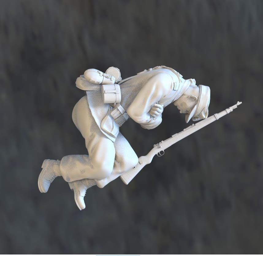 German soldier 3D print model_5