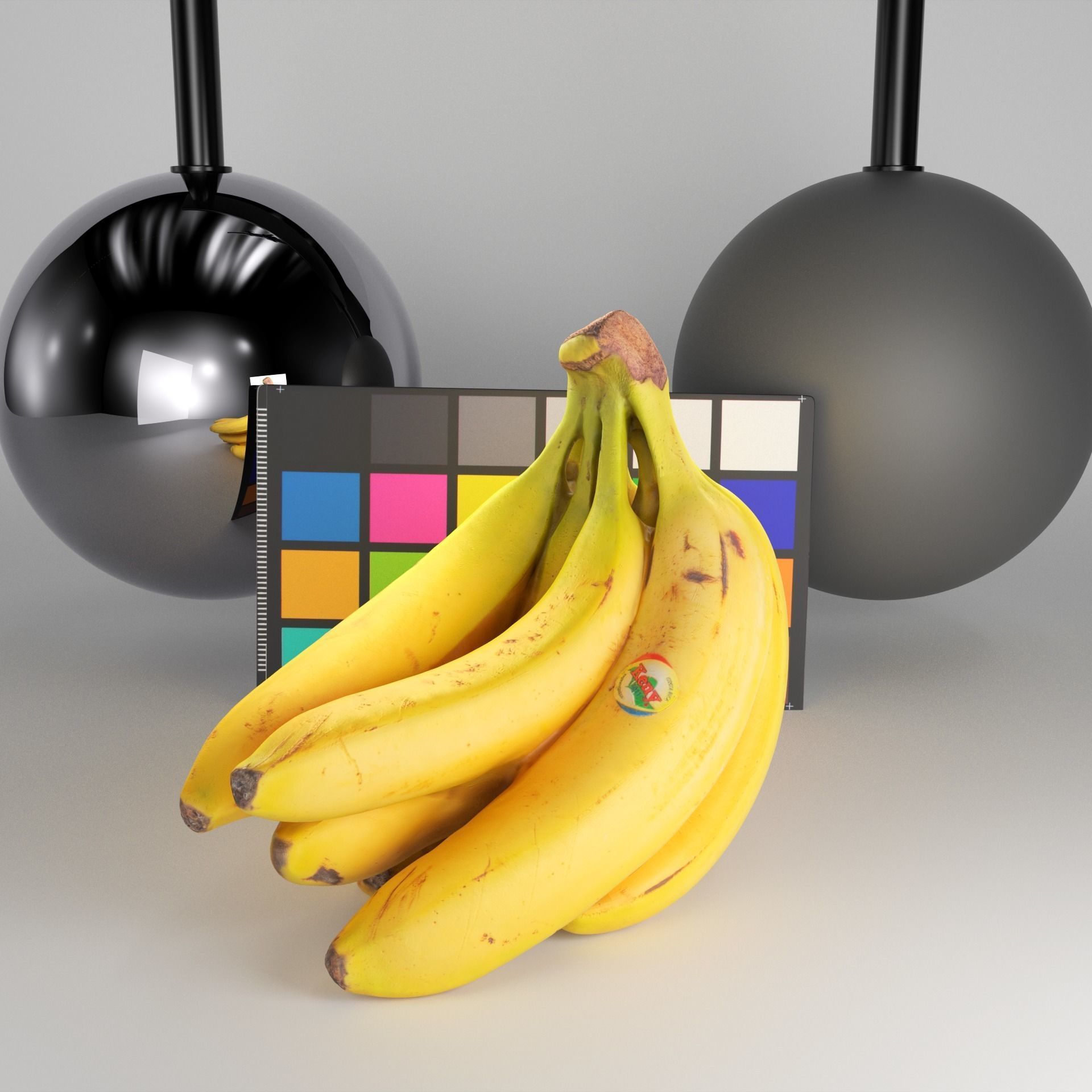 Bunch of bananas 32 Low-poly 3D model_7