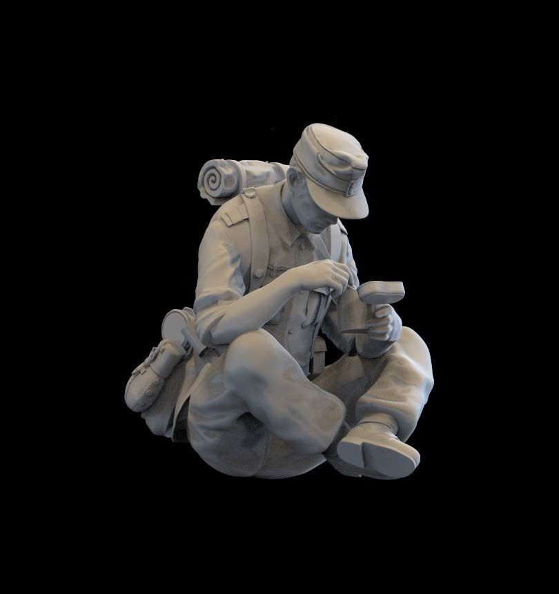 German soldier 3D print model_5