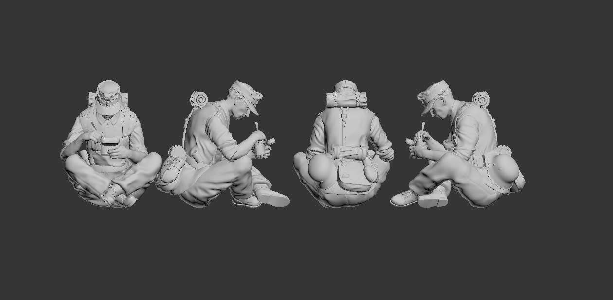 German soldier 3D print model_7