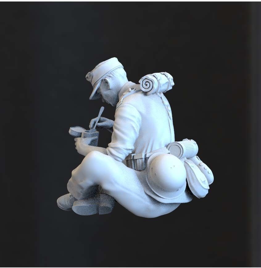 German soldier 3D print model_10