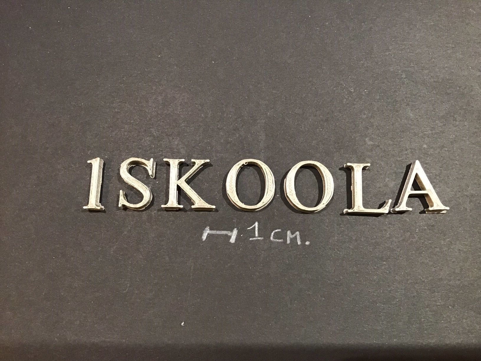 ISKOOLA Font uppercase and lowercase 3D Letters STL FILE 3D print model_2