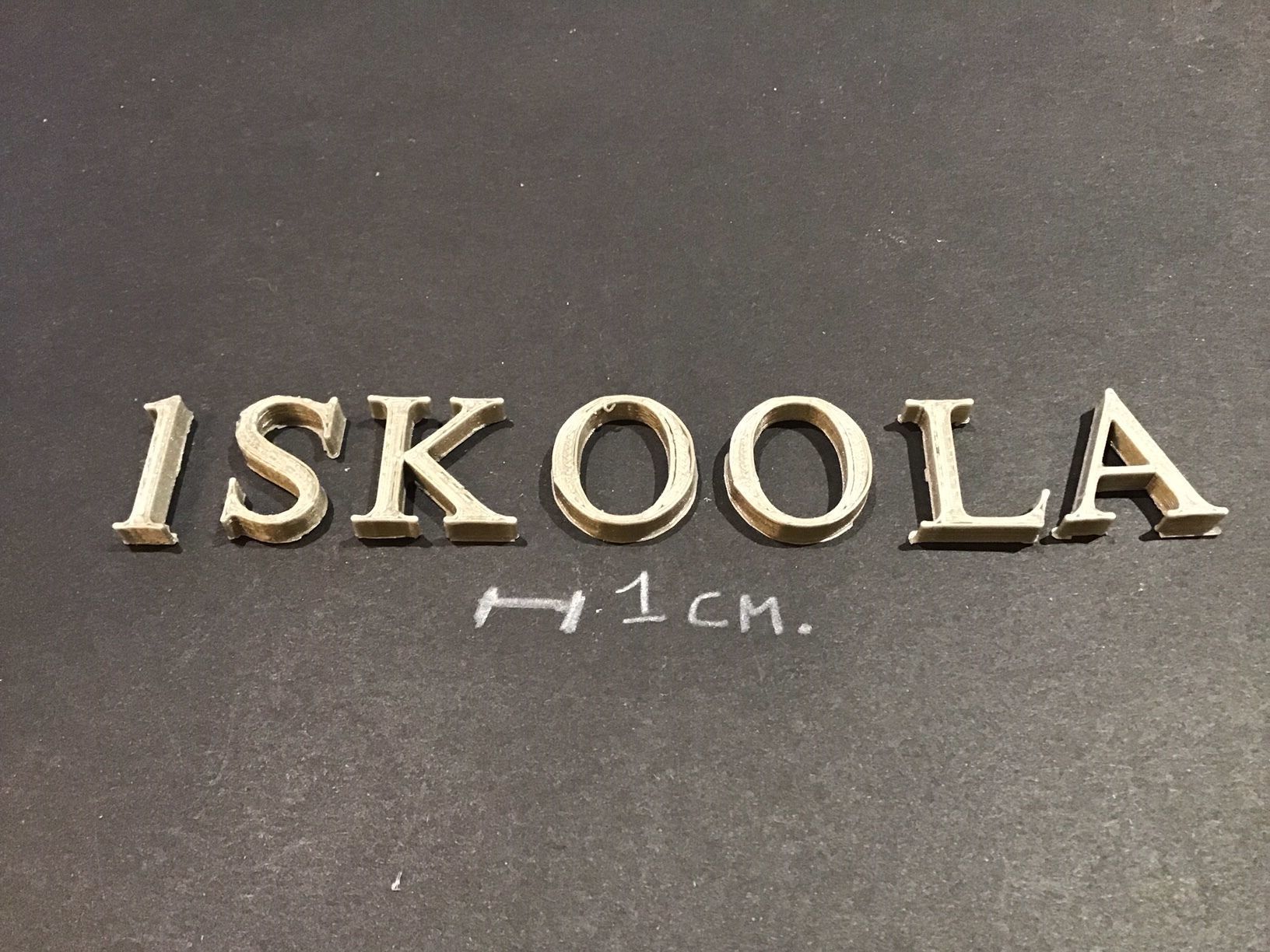 ISKOOLA Font uppercase and lowercase 3D Letters STL FILE 3D print model_3