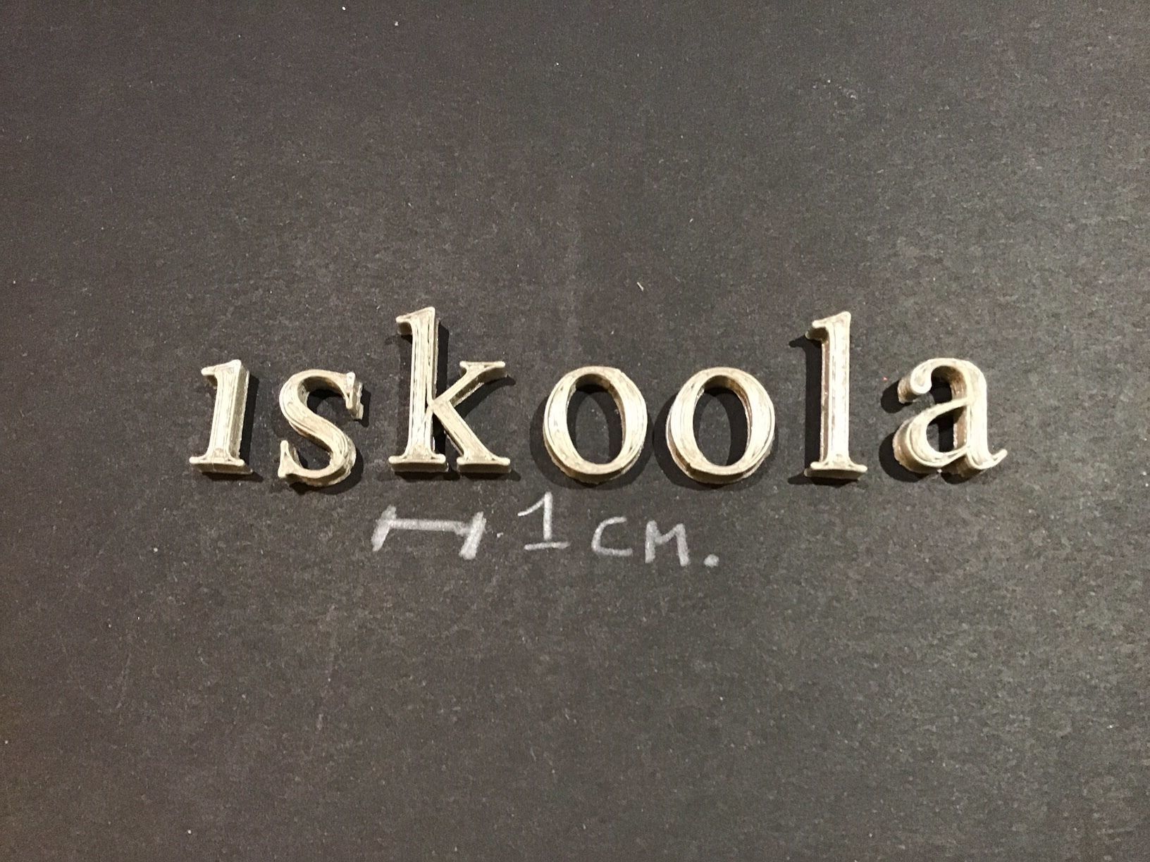 ISKOOLA Font uppercase and lowercase 3D Letters STL FILE 3D print model_5