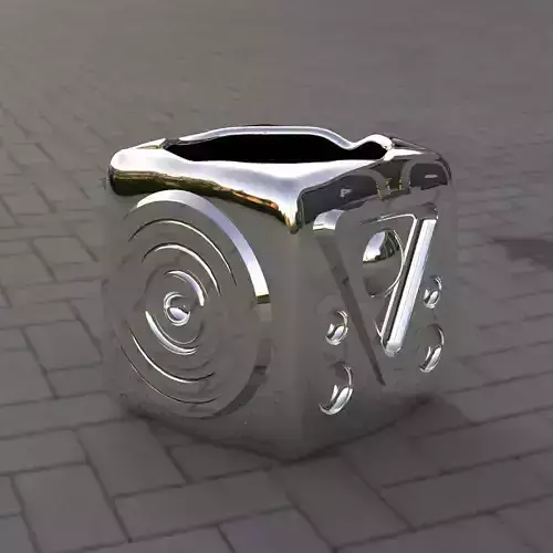 Vase cube 3D print model
