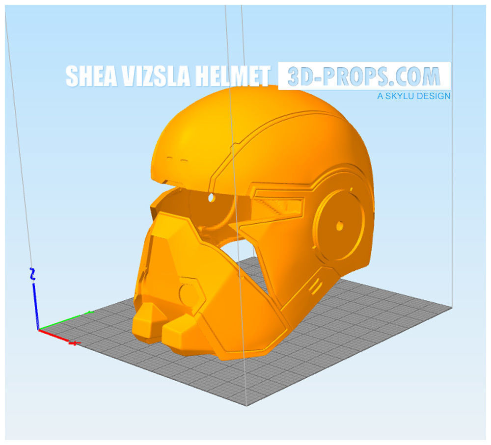 Shae Vizsla Helmet SWTOR 3D print model_4