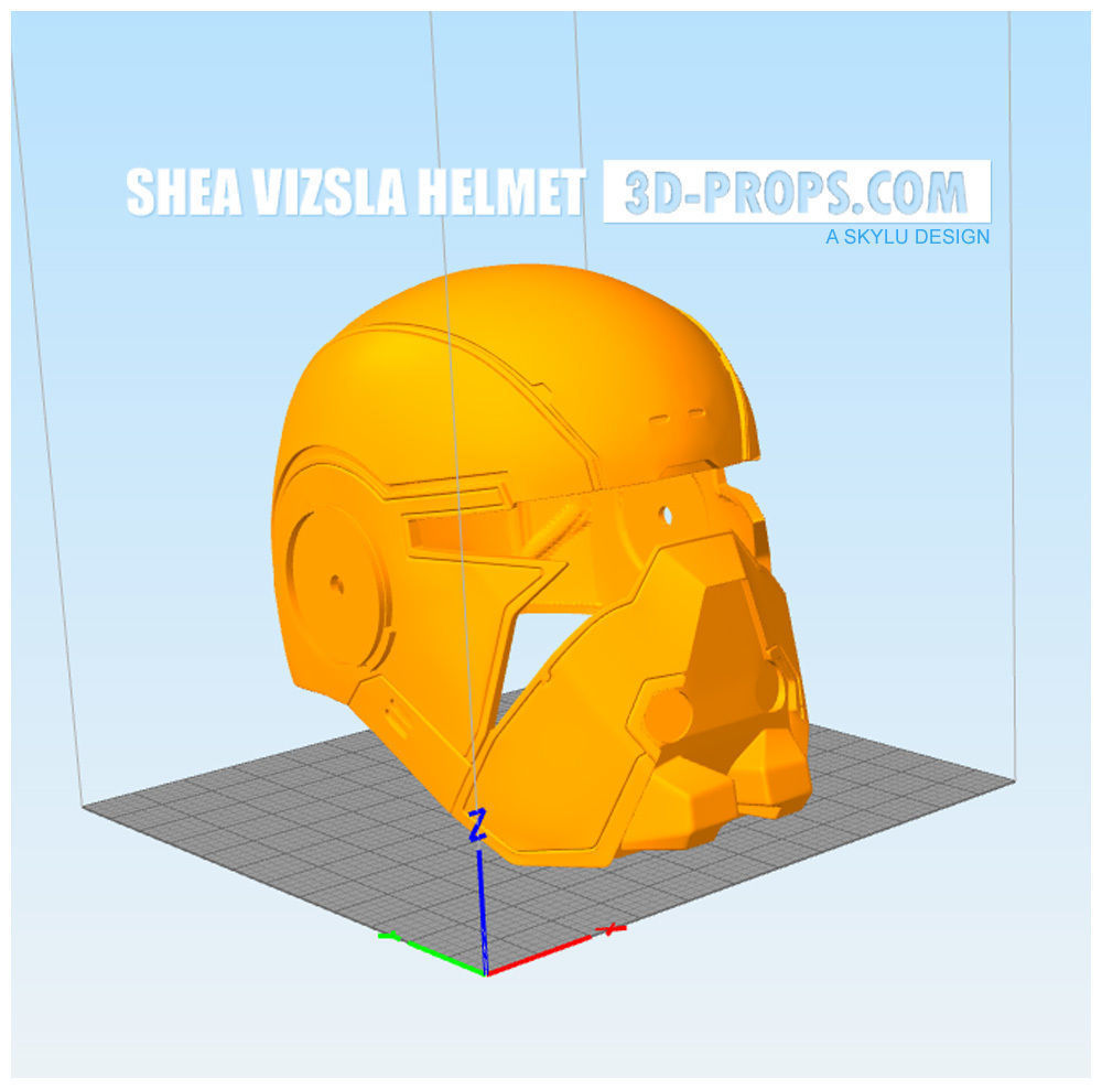 Shae Vizsla Helmet SWTOR 3D print model_3
