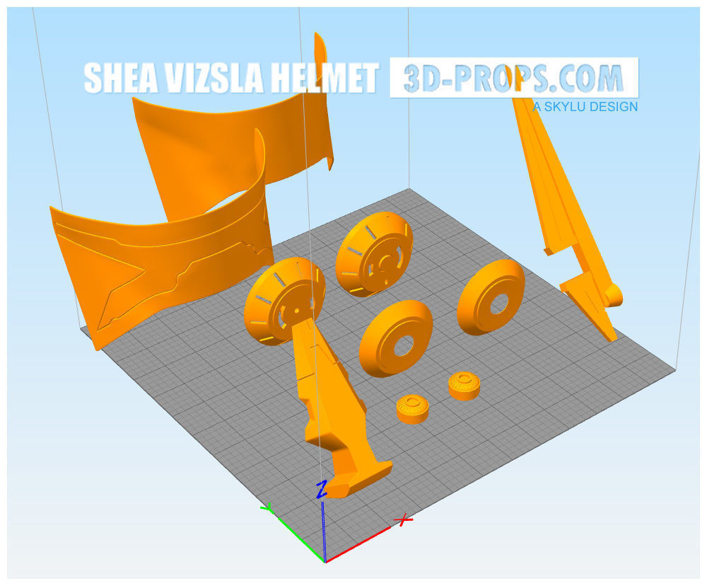 Shae Vizsla Helmet SWTOR 3D print model_5