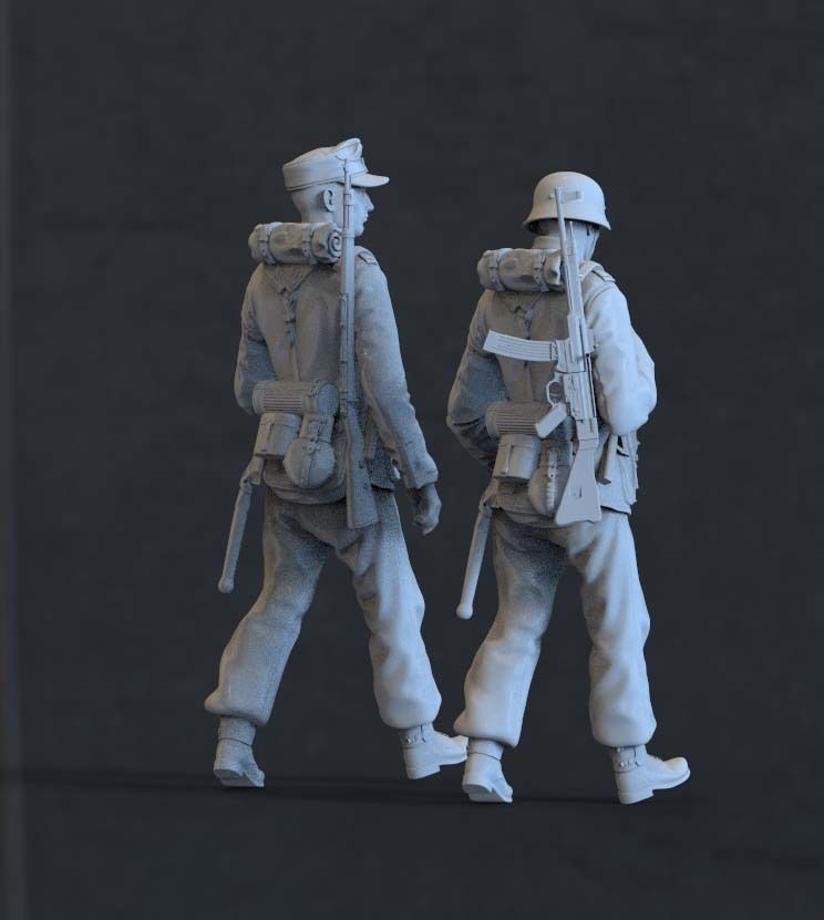 German soldiers 3D print model_14