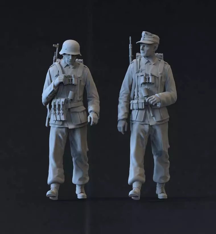 German soldiers 3D print model_0