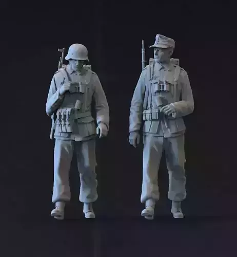 German soldiers 3D print model