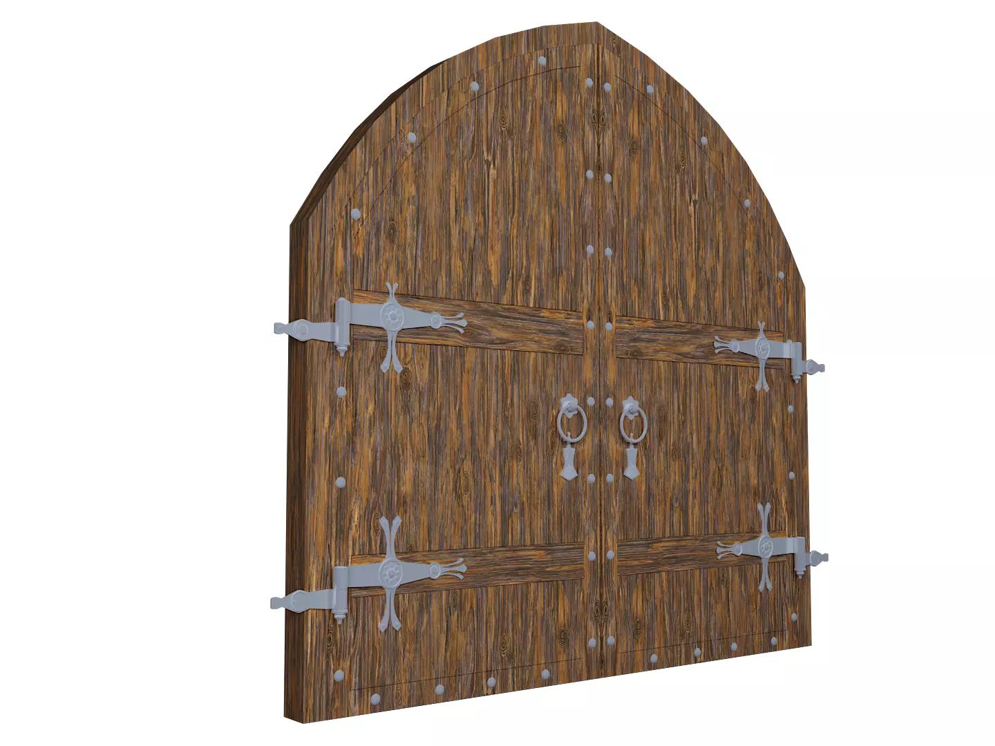 Arch Double Door 3D model_0