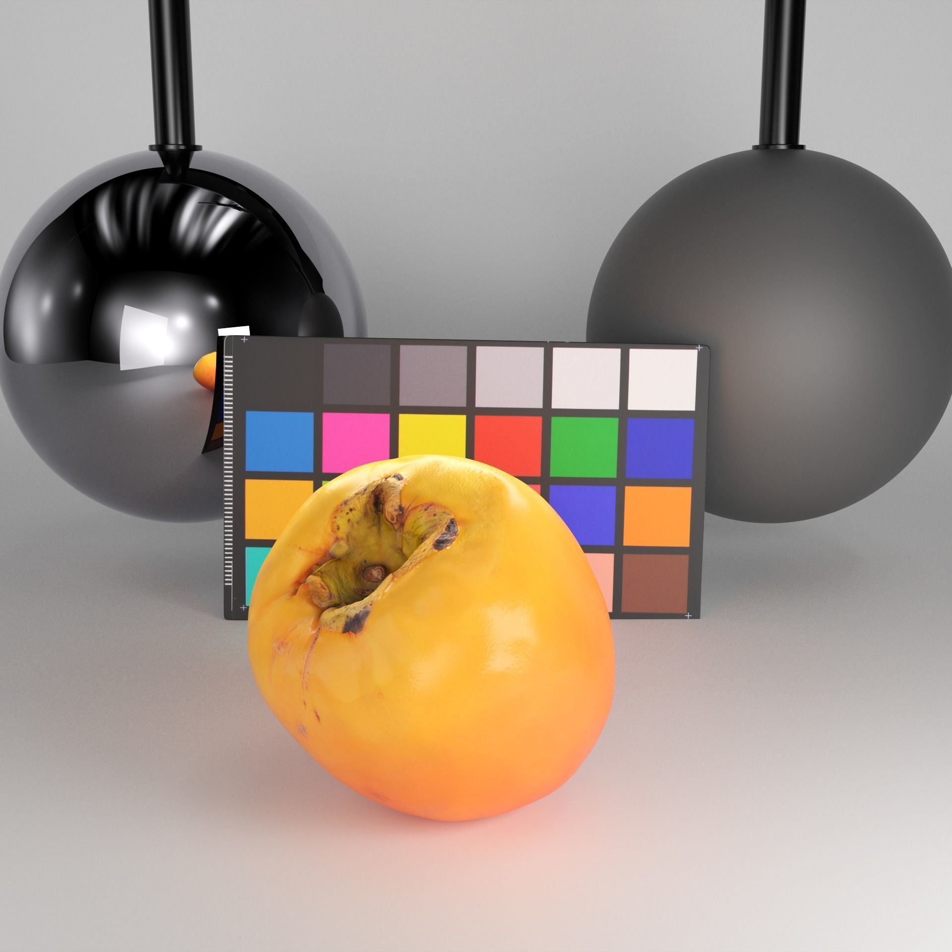 Persimmon 34 Low-poly 3D model_7
