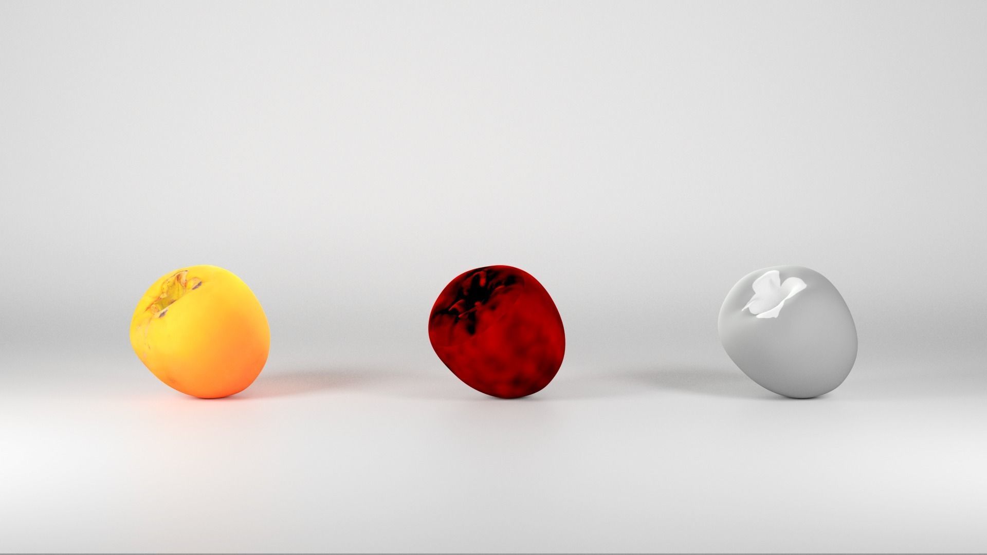 Persimmon 34 Low-poly 3D model_3