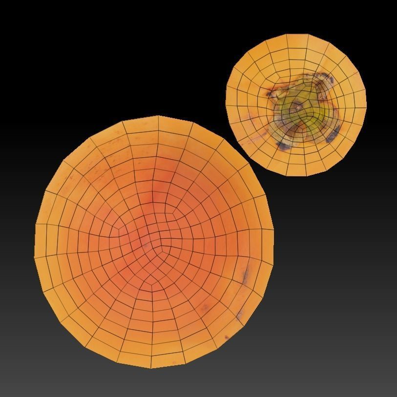 Persimmon 34 Low-poly 3D model_4