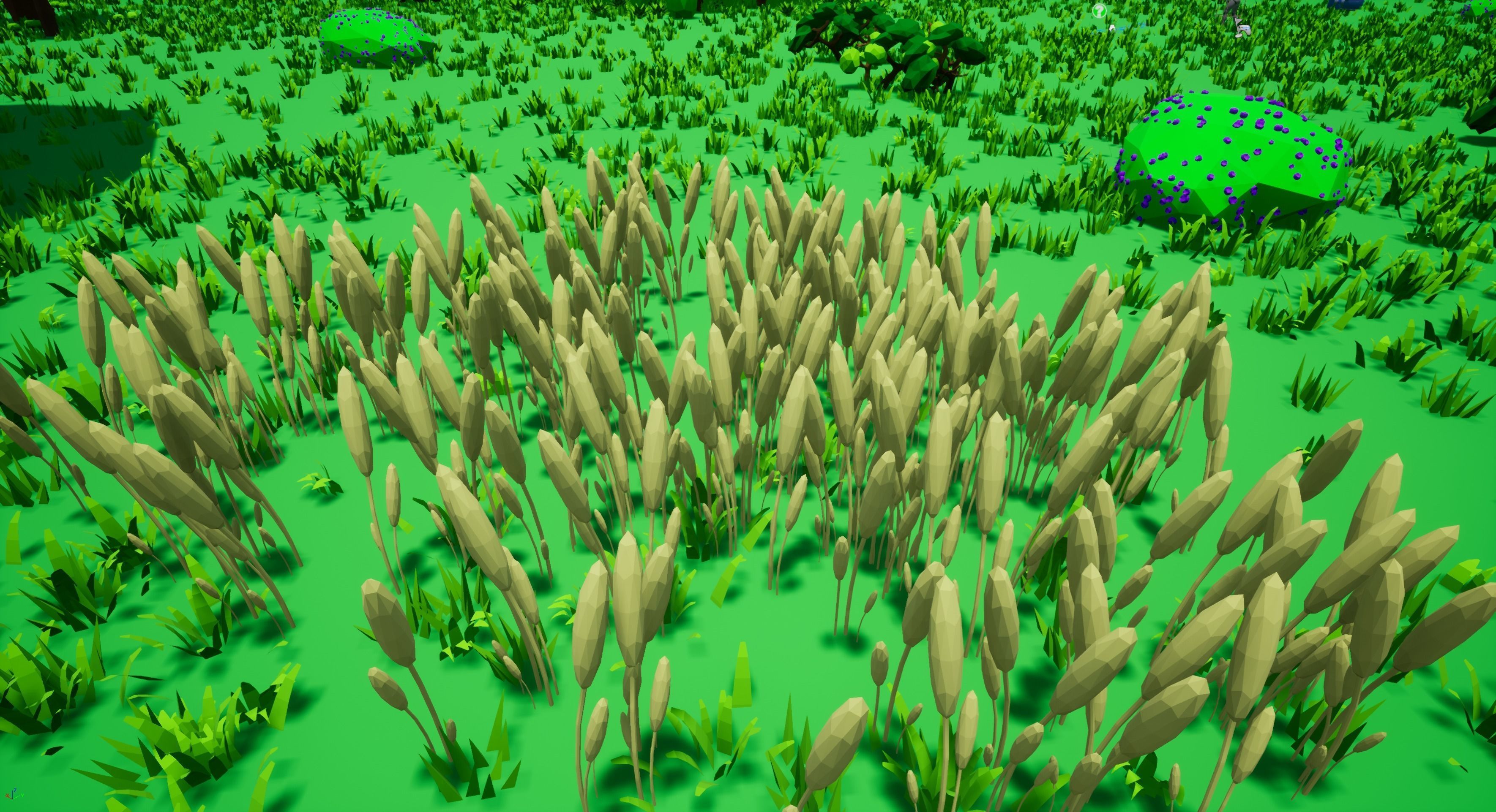 Low Poly Shrubs and Rocks Set 1 Low-poly 3D model_7