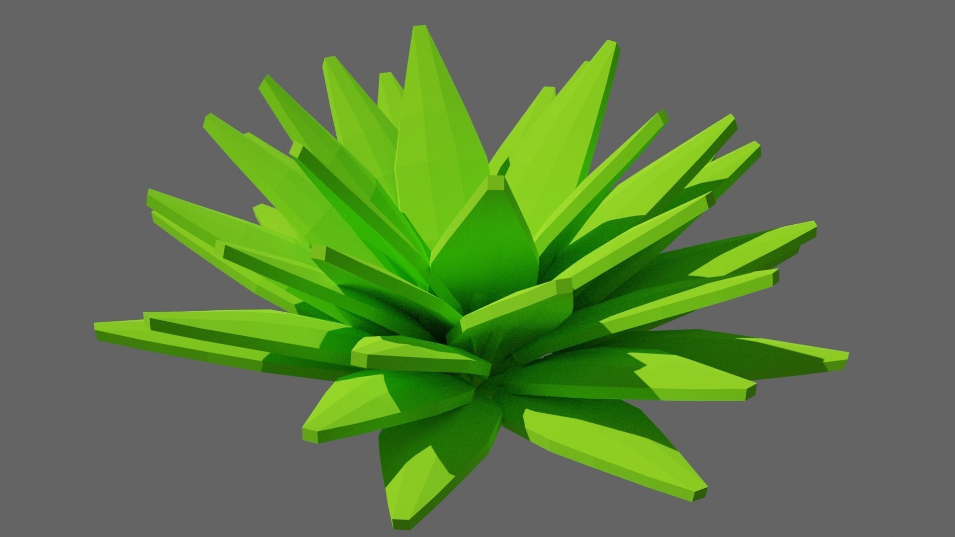 Low Poly Shrubs and Rocks Set 1 Low-poly 3D model_28