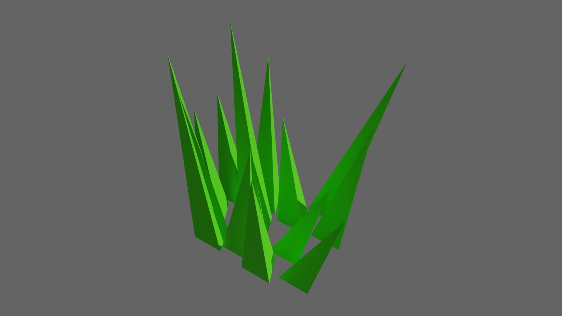 Low Poly Shrubs and Rocks Set 1 Low-poly 3D model_27