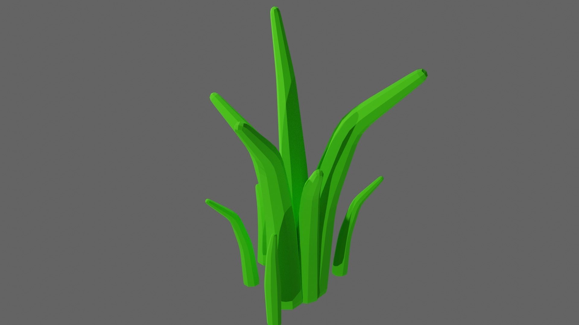 Low Poly Shrubs and Rocks Set 1 Low-poly 3D model_15