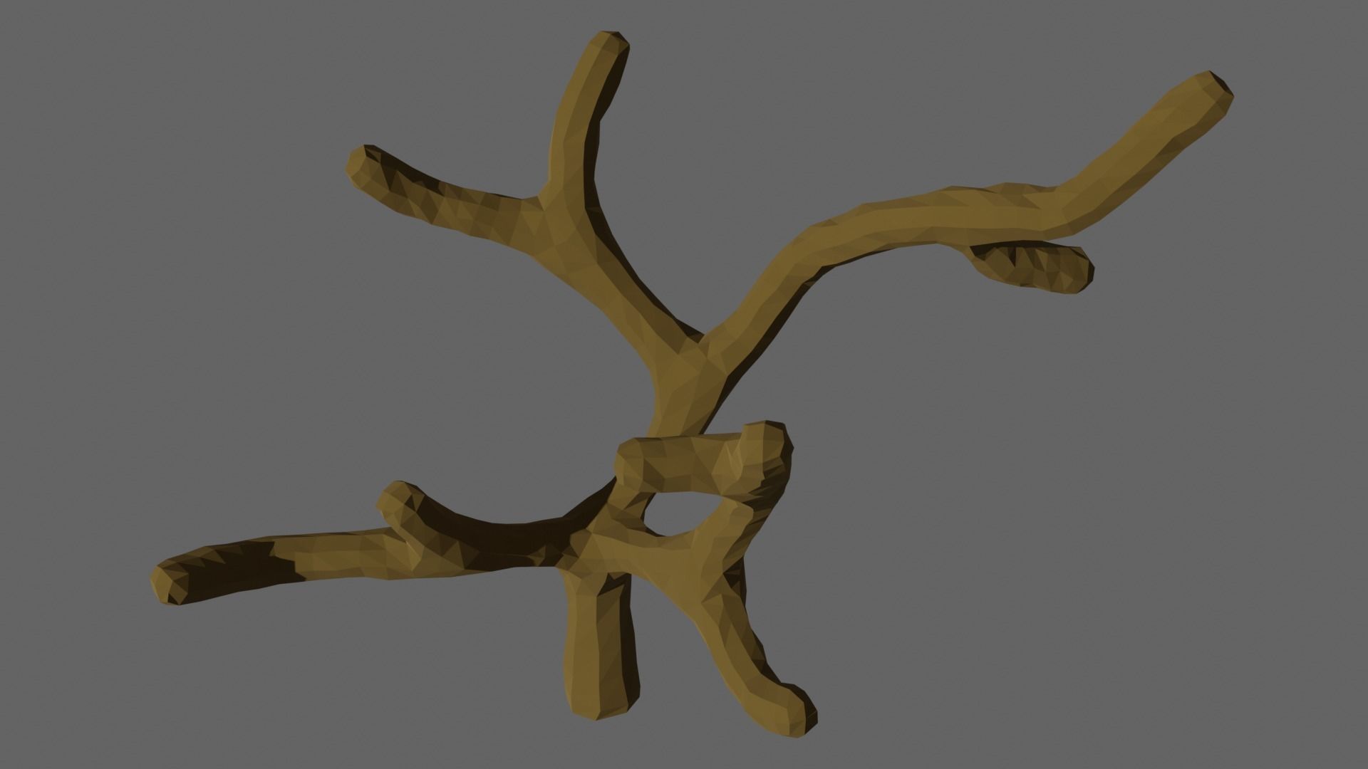 Low Poly Shrubs and Rocks Set 1 Low-poly 3D model_24