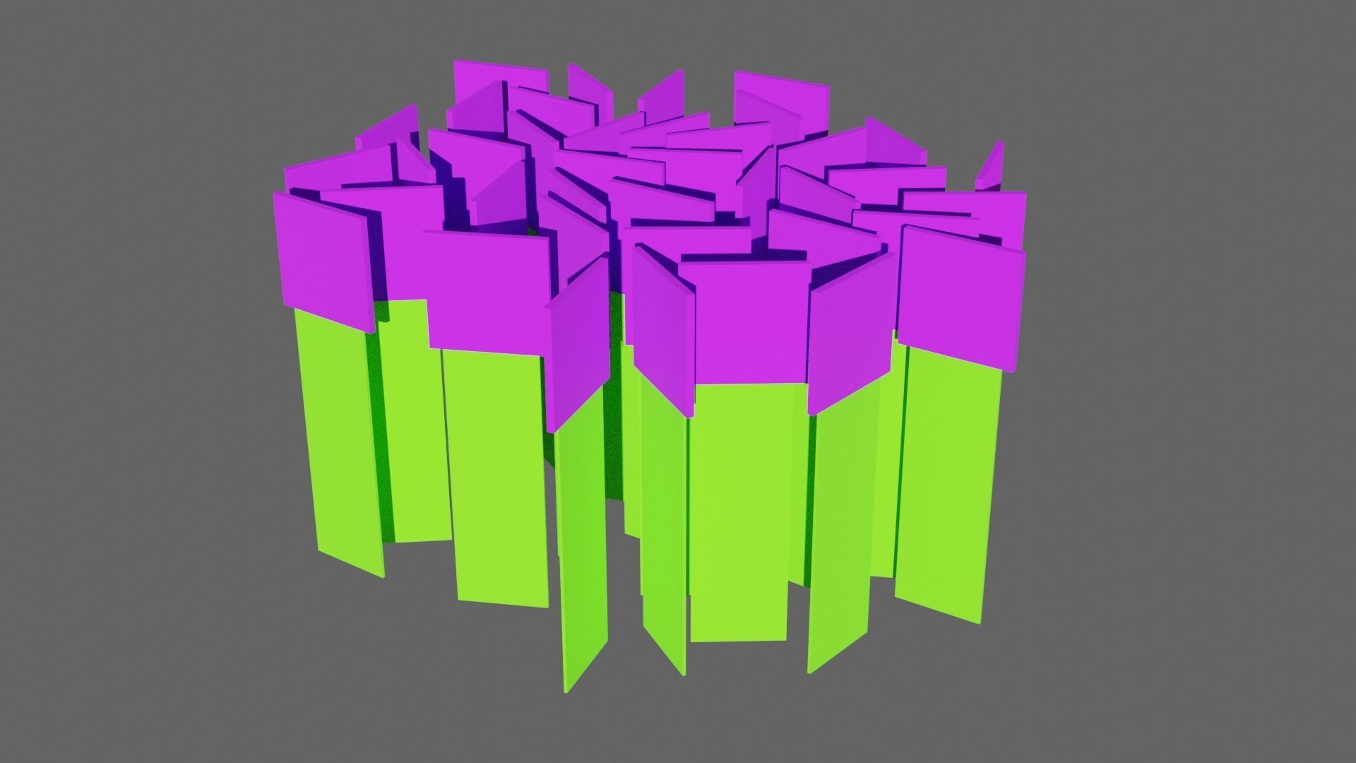 Low Poly Shrubs and Rocks Set 1 Low-poly 3D model_17