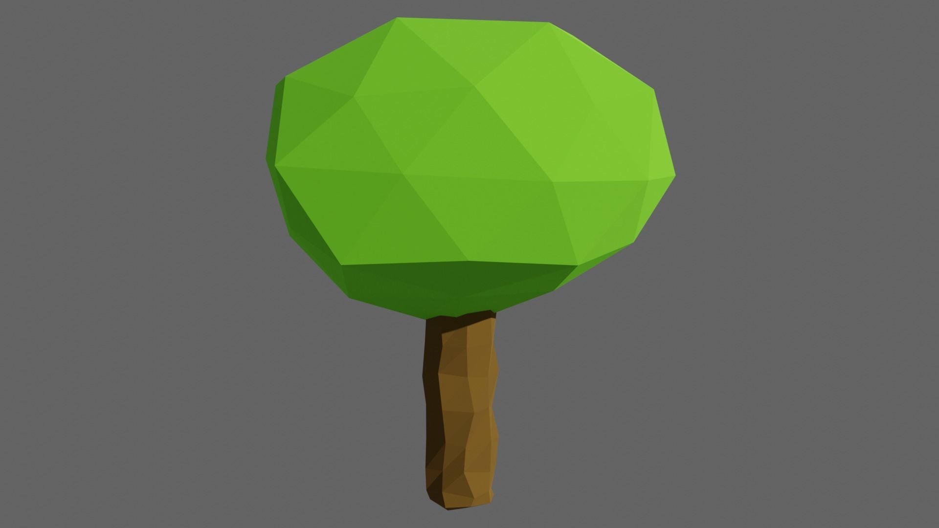 Low Poly Shrubs and Rocks Set 1 Low-poly 3D model_11