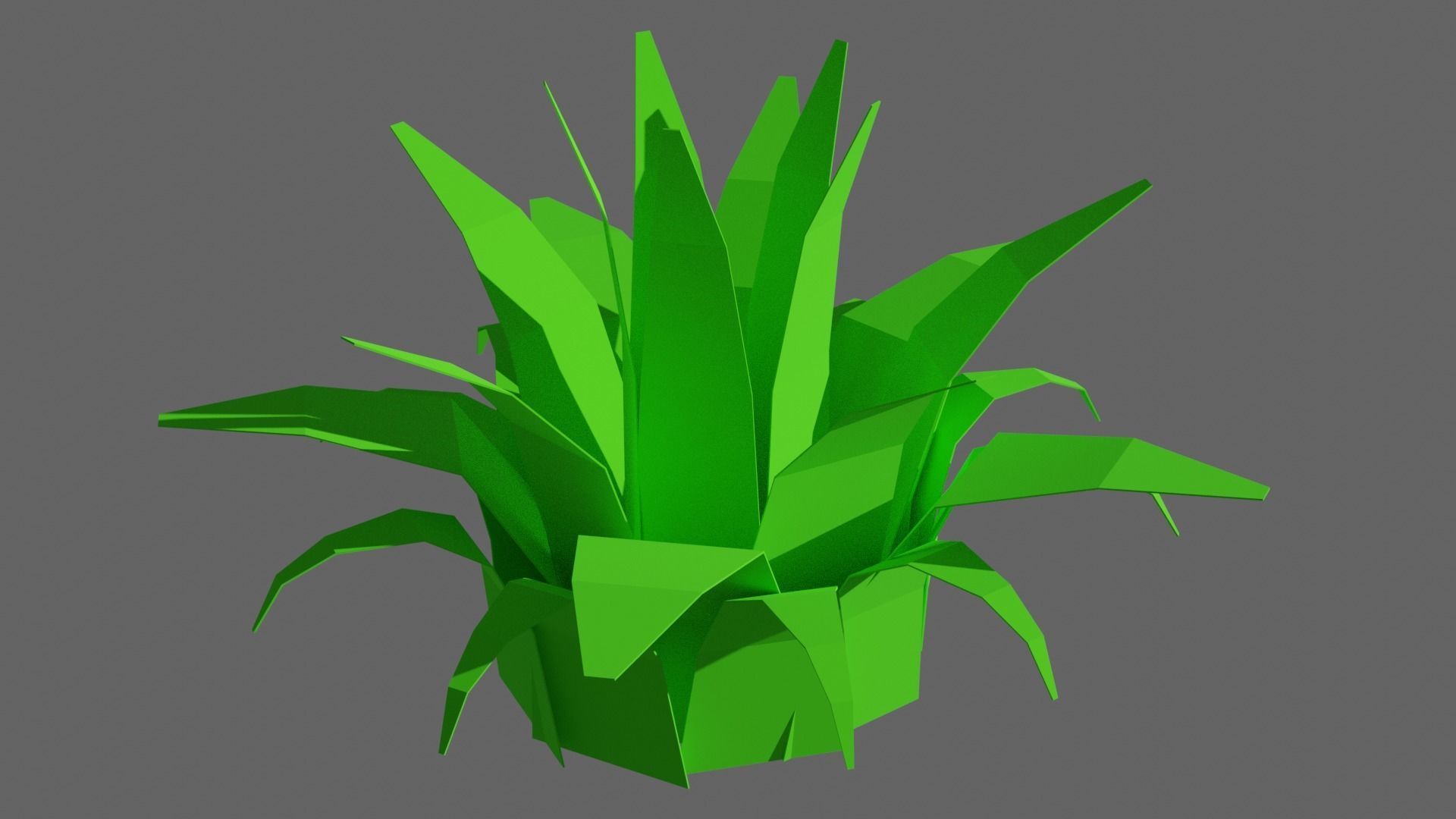 Low Poly Shrubs and Rocks Set 1 Low-poly 3D model_31