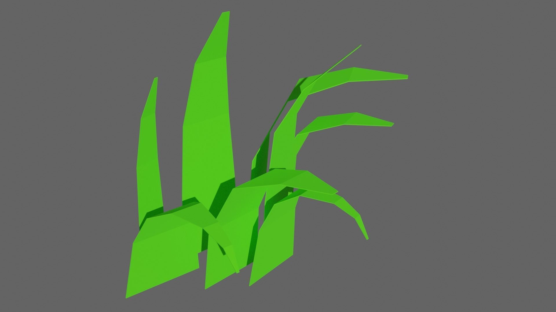 Low Poly Shrubs and Rocks Set 1 Low-poly 3D model_32