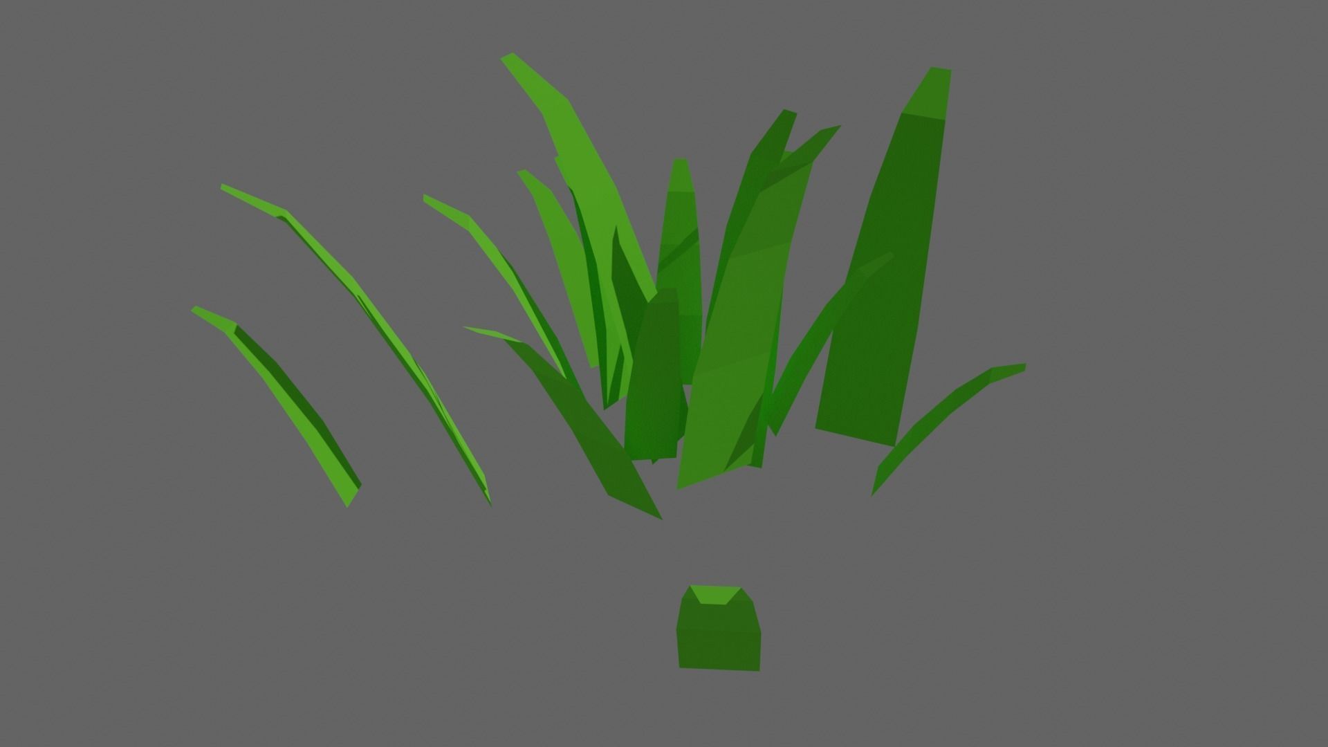 Low Poly Shrubs and Rocks Set 1 Low-poly 3D model_16