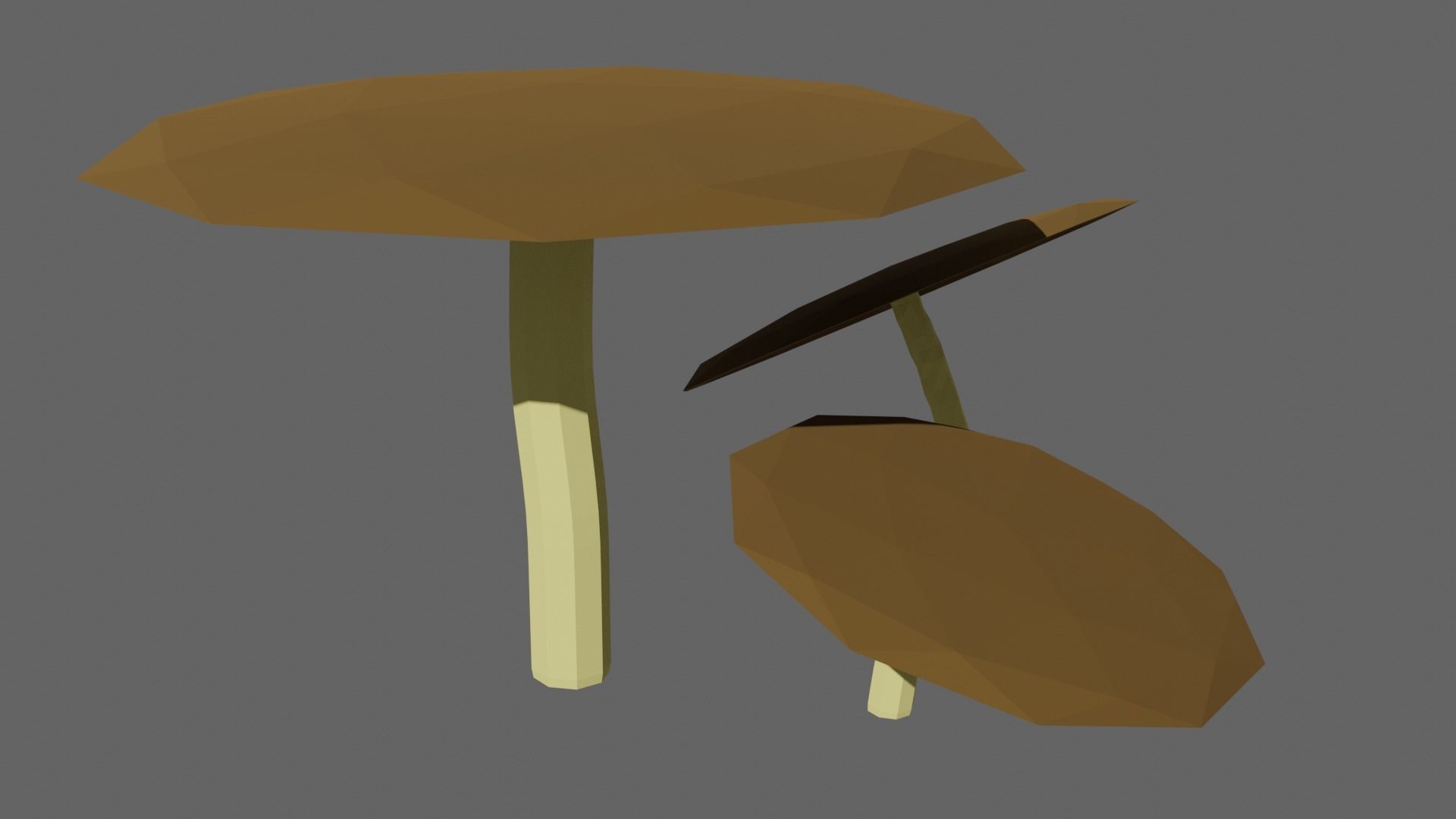 Low Poly Shrubs and Rocks Set 1 Low-poly 3D model_37