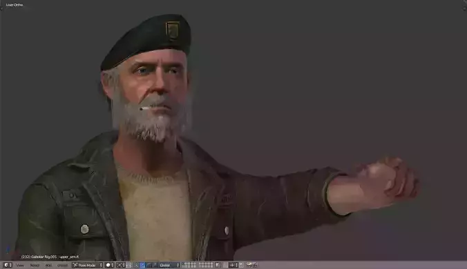 BILL - LEFT 4 DEAD - RIGGED AVATAR 3D model