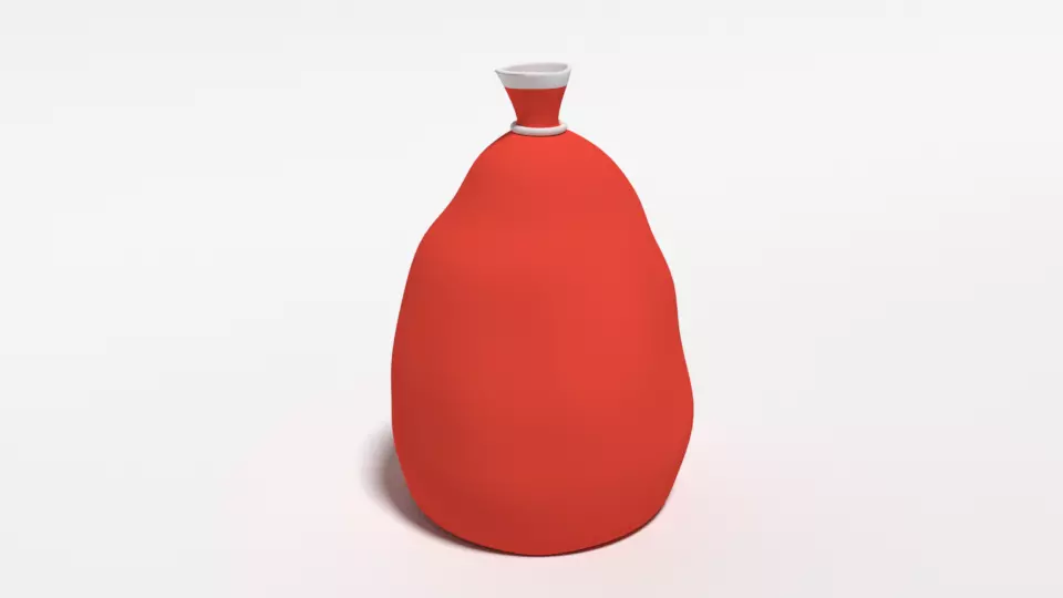 Cartoon Santa Claus Bag 3D model