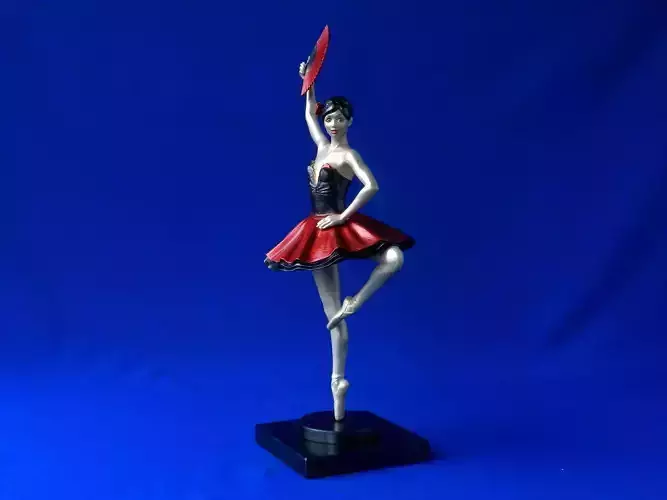 Ballerina 4 figurine 3D print model