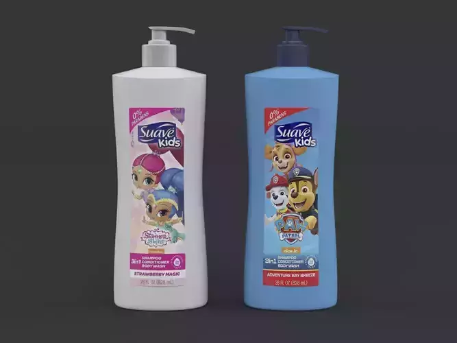 Suave Kids Shampoo and Conditioner 3D model