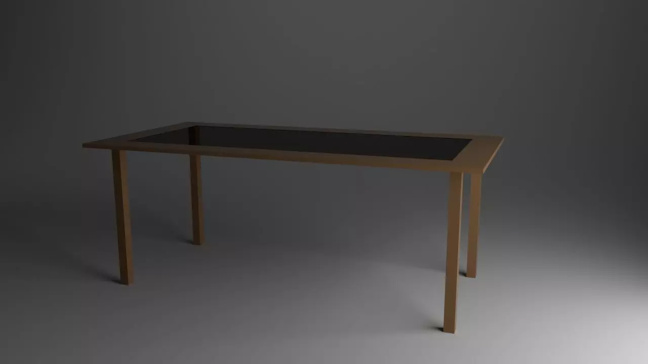 Table Glass Free 3D model