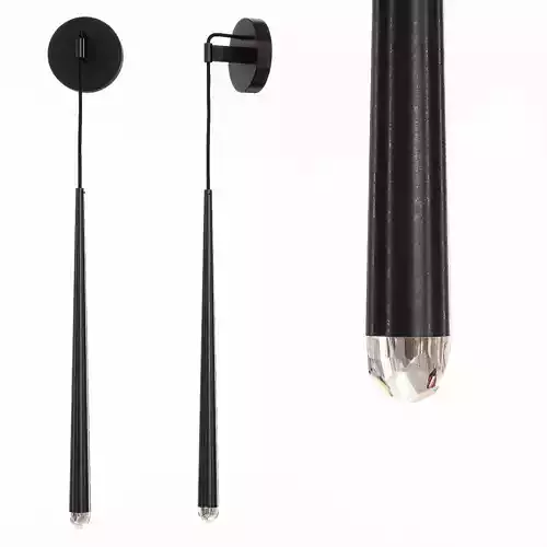 Restoration Hardware AQUITAINE GRAND SCONCE Black