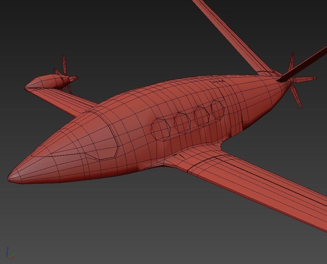 Electric Aircraft Alice Eviation with Interior 3D model_14