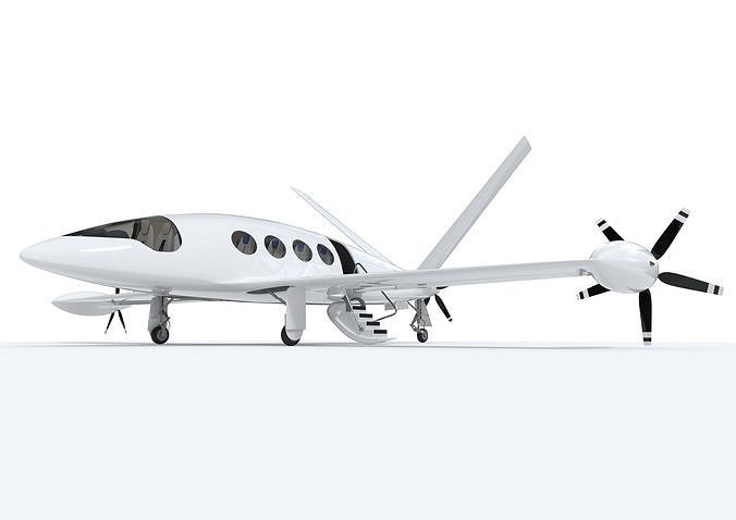 Electric Aircraft Alice Eviation with Interior 3D model