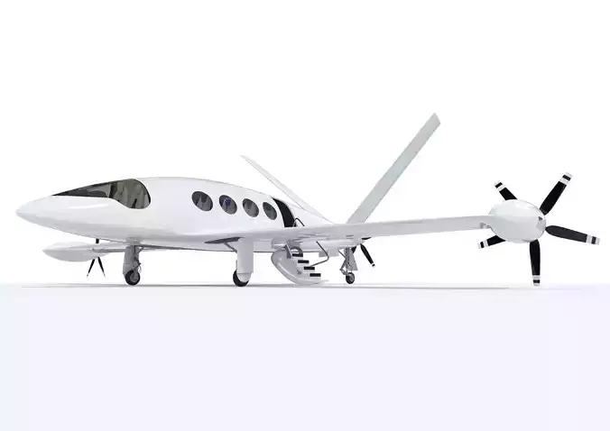 Electric Aircraft Alice Eviation with Interior 3D model