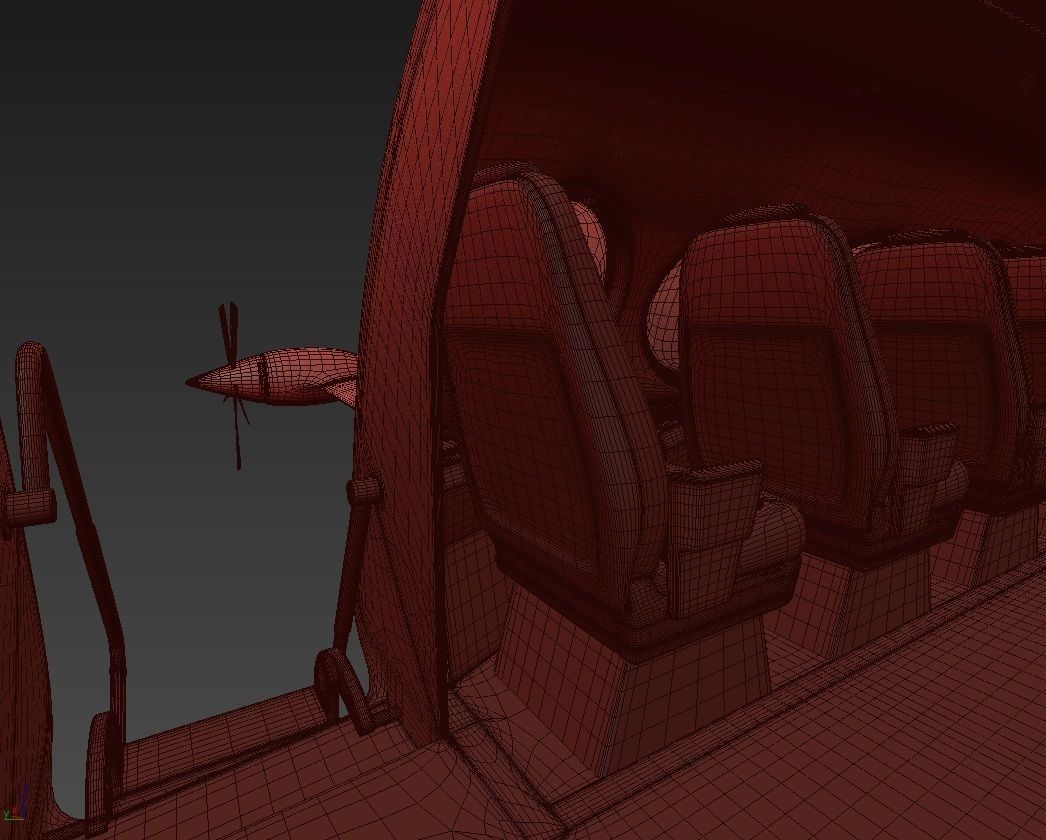 Electric Aircraft Alice Eviation with Interior 3D model_27