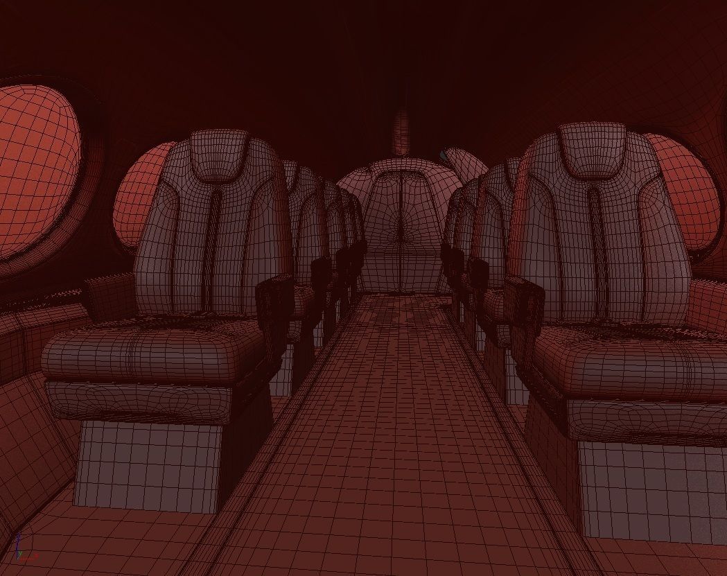 Electric Aircraft Alice Eviation with Interior 3D model_34