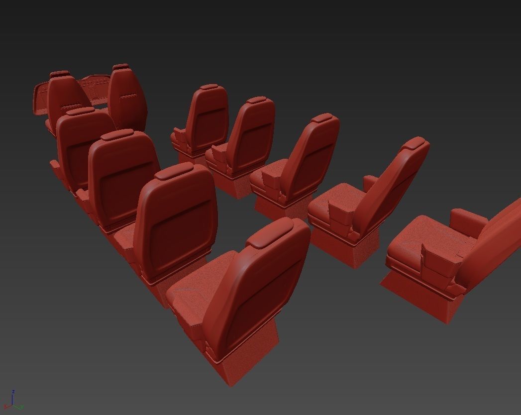 Electric Aircraft Alice Eviation with Interior 3D model_35