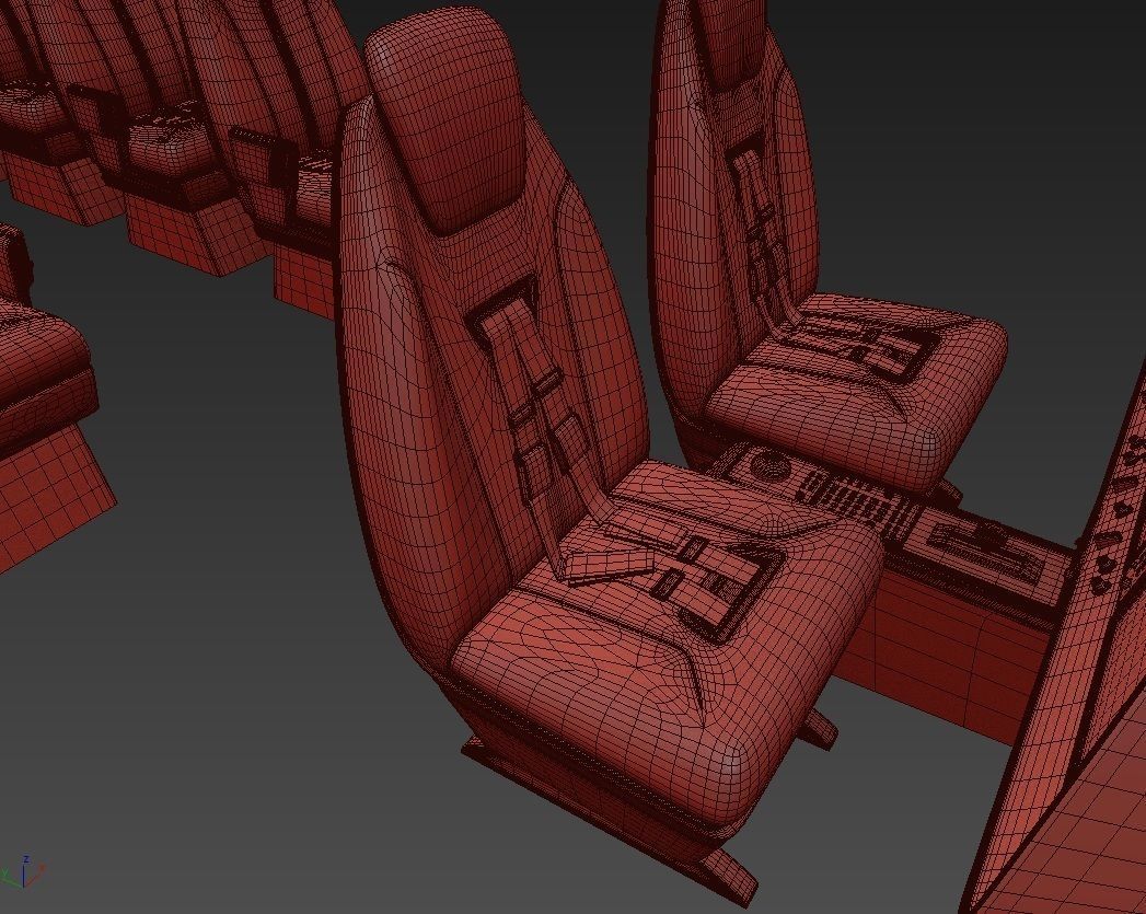 Electric Aircraft Alice Eviation with Interior 3D model_43