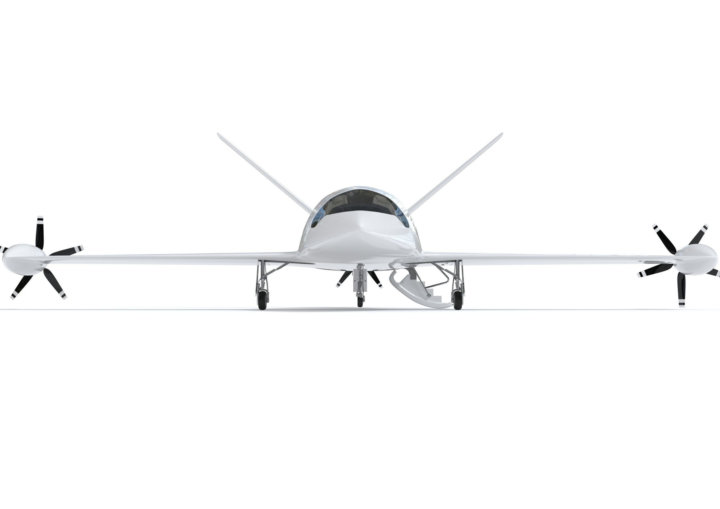 Electric Aircraft Alice Eviation with Interior 3D model_4