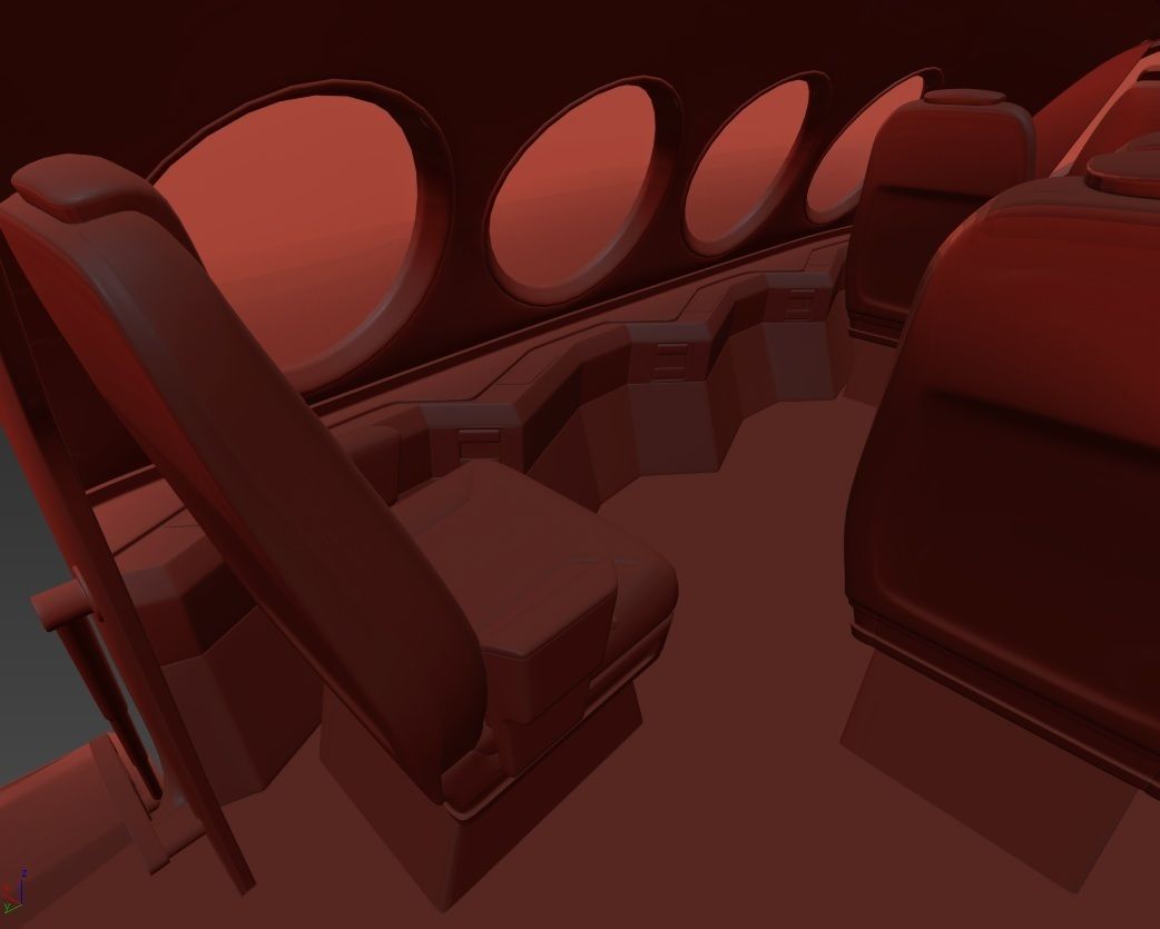 Electric Aircraft Alice Eviation with Interior 3D model_29