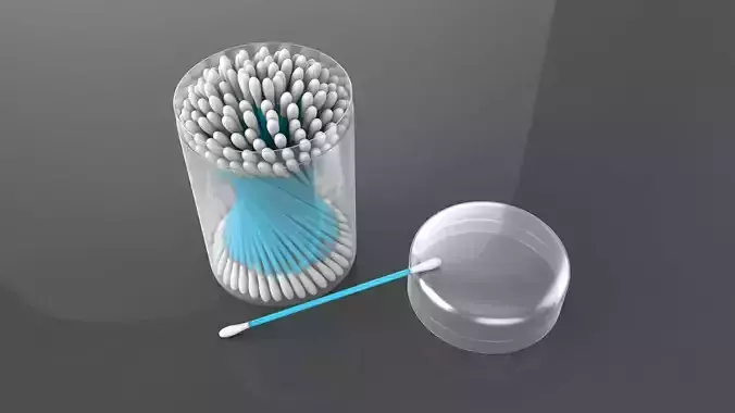 3D Cotton Buds or 3DCotton Swab