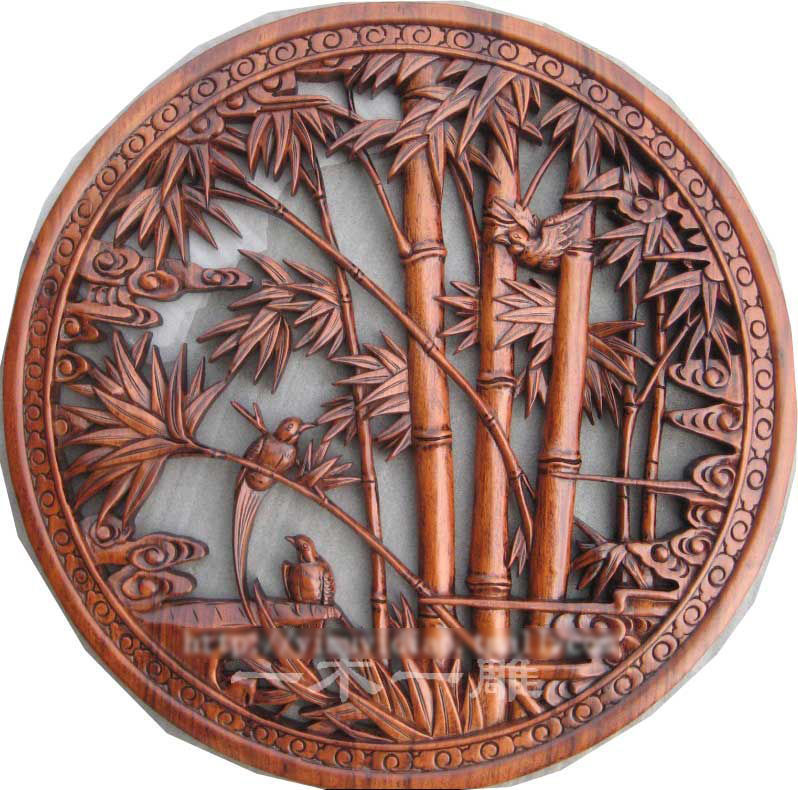 Mural Bamboo wood carving file stl OBJ and ZTL for CNC 3D print model_4